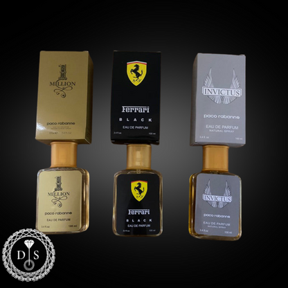 kit 3 perfume masculino 100 ml cada lacrados