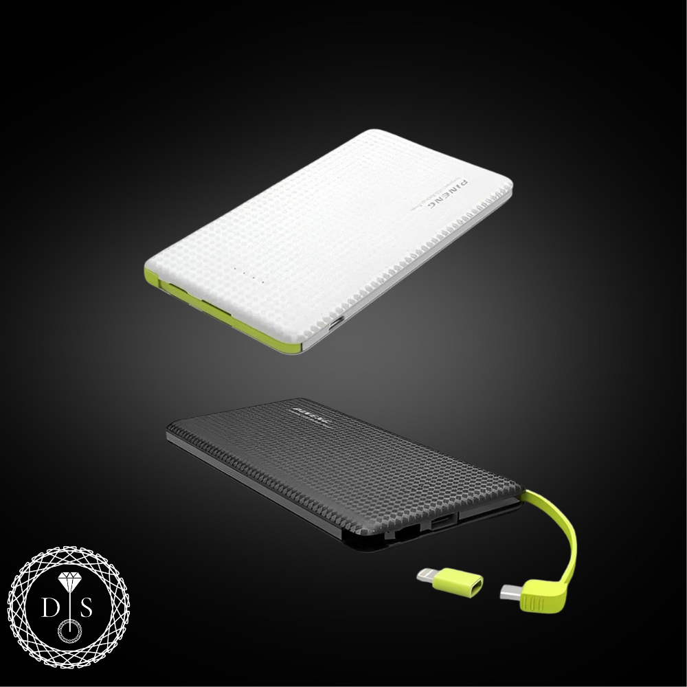 Carregador portátil Pineng Power Bank 10.000mAh com adaptador iPhone e V8