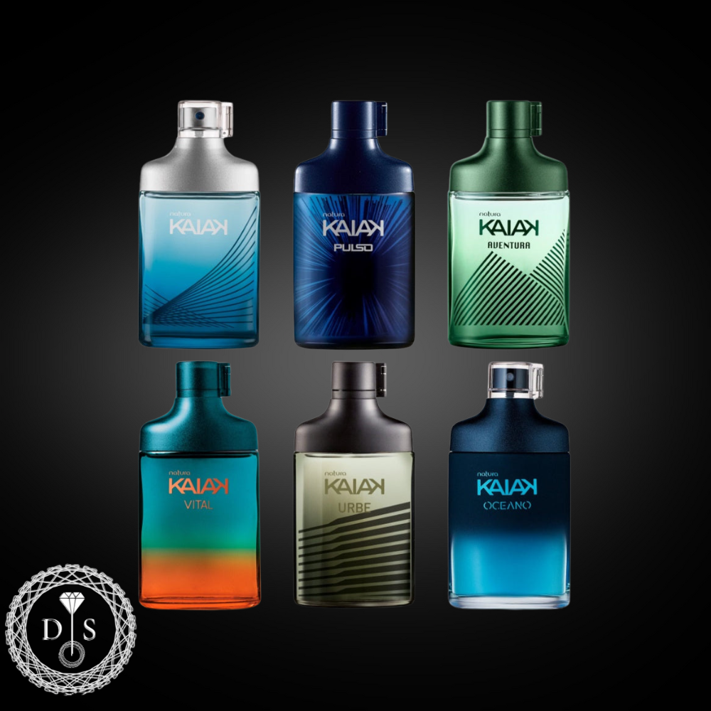 Perfume Masculino - Kaiak: Pulso, Aventura, Vital, Urbe, Oceano - Natura