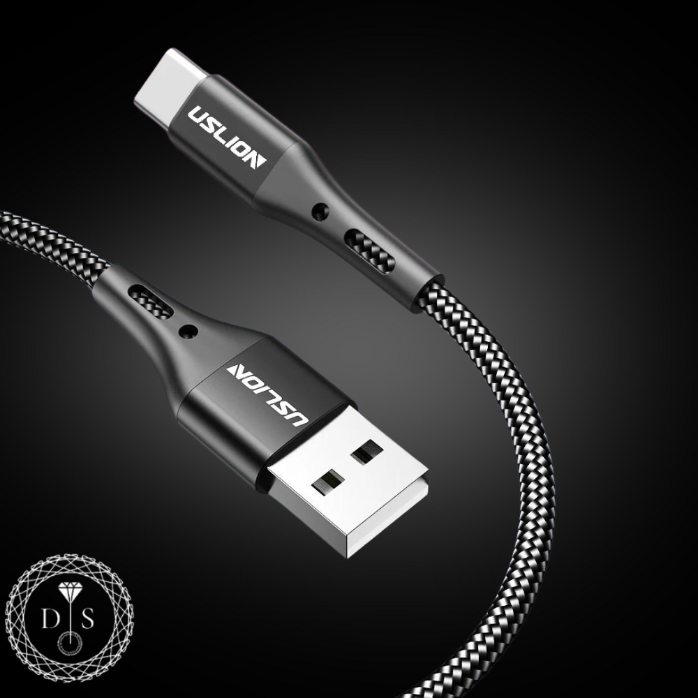 Cabo USB Tipo C para Samsung S10 S20 Xiaomi Mi 11, Carregamento Rápido Super Ef